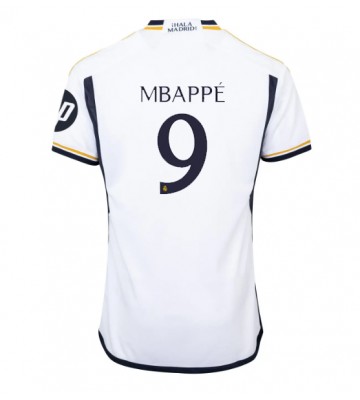 Real Madrid Kylian Mbappe #9 Hjemmebanetrøje 2023-24 Kort ærmer